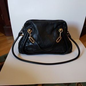 - Chloe paraty bag medium size black leather
